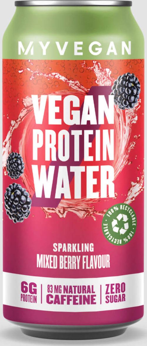 Myvegan  Perlivá proteinová voda vhodná pro vegany - 6 x 330ml - Berry mix