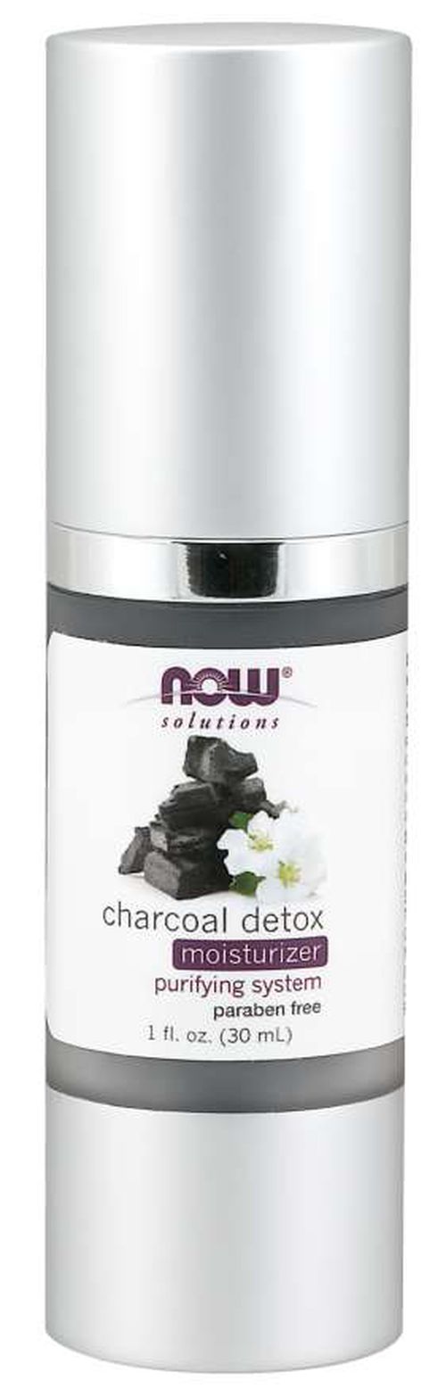 NOW® Foods NOW Charcoal Detox Moisturizer (hydratační krém s aktivním uhlím), 30 ml