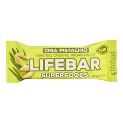 LifeFood - Tyčinka Lifebar chia a pistácie BIO, 47 g CZ-BIO-001 certifikát