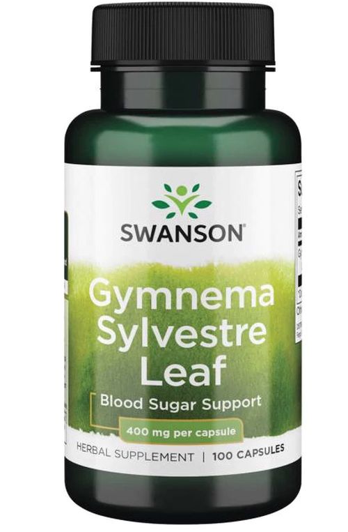 Swanson Gymnema Sylvestre Leaf (Gymnéma lesní), 400 mg, 100 kapslí