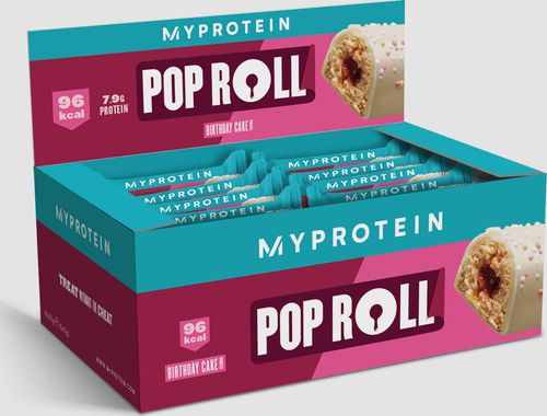 Myprotein  Tyčinky Pop Roll - 18 x 30g - Narozeninový dort