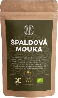 BrainMax Pure Špaldová mouka BIO, 1 kg *CZ-BIO-001 certifikát