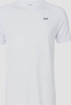 Myprotein  MP pánské tréninkové tričko s krátkým rukávem Essentials – Bílé - S