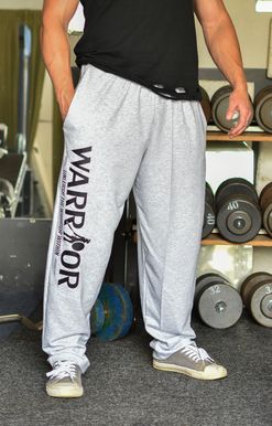 Tepláky Warrior šedé S Šedá