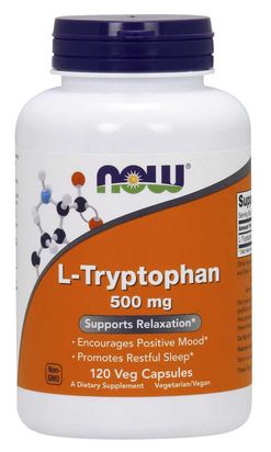 NOW® Foods NOW L-Tryptophan 500mg, 120 rostlinných kapslí
