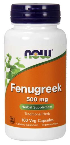 NOW® Foods NOW Fenugreek (Pískavice řecké seno) extrakt, 500 mg, 100 rostlinných kapslí