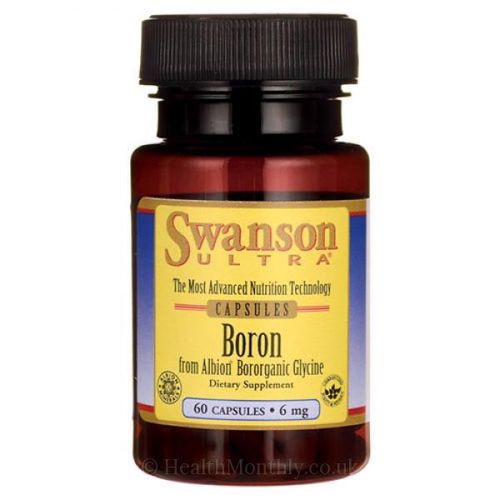 Swanson Boron from Albion Boroganic Glycine, 6 mg, 60 kapslí