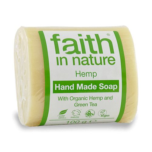 Faith in Nature, Tuhé mýdlo - HEMP Citrus/Konopí, 100g