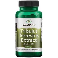 Swanson Tribulus Terrestris Extract, 500 mg, 60 kapslí