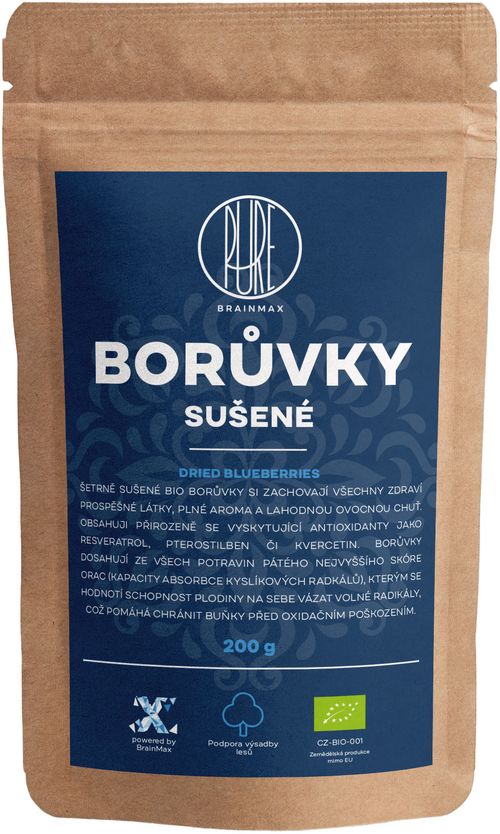 BrainMax Pure Borůvky BIO, 200 g *CZ-BIO-001 certifikát