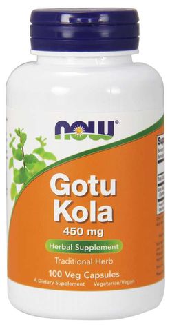NOW® Foods NOW Gotu Kola, 450 mg, 100 rostlinných kapslí