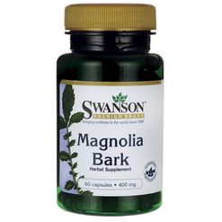 Swanson Magnolia Bark - Magnólie, 400 mg, 60 kapslí