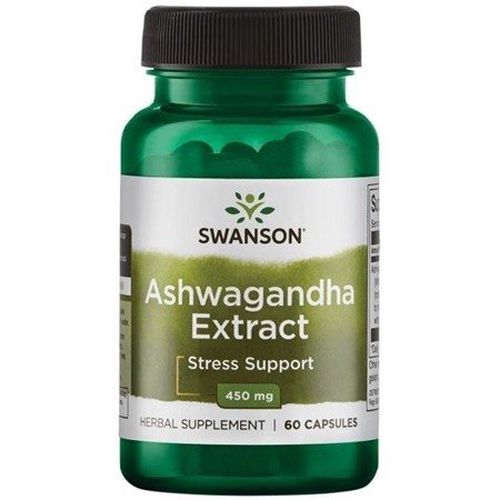 Swanson Ashwagandha 450 mg, 60 kapslí