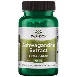 Swanson Ashwagandha 450 mg, 60 kapslí