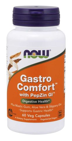 NOW® Foods NOW Gastro Comfort s PepZin GI, 60 rostlinných kapslí