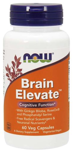 NOW® Foods NOW Brain Elevate (posílení mozku), 60 rostlinných kapslí