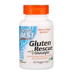 Doctor's Best Gluten Rescue with Glutalytic, 60 rostlinných kapslí
