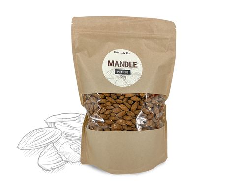 Protein&Co. Mandle pražené Váha: 500g