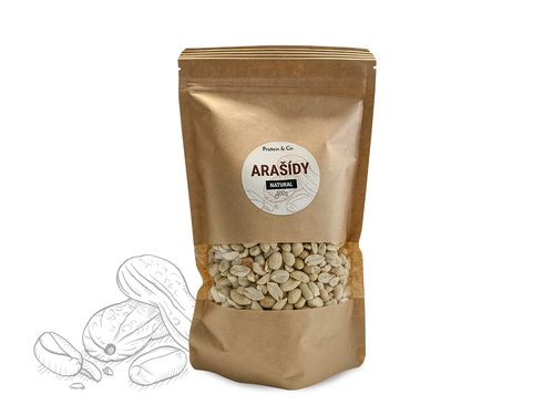 Protein&Co. Arašídy natural loupané Váha: 500g