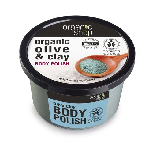 Organic Shop - Tělový peeling Olivy a Jíl, 250 ml