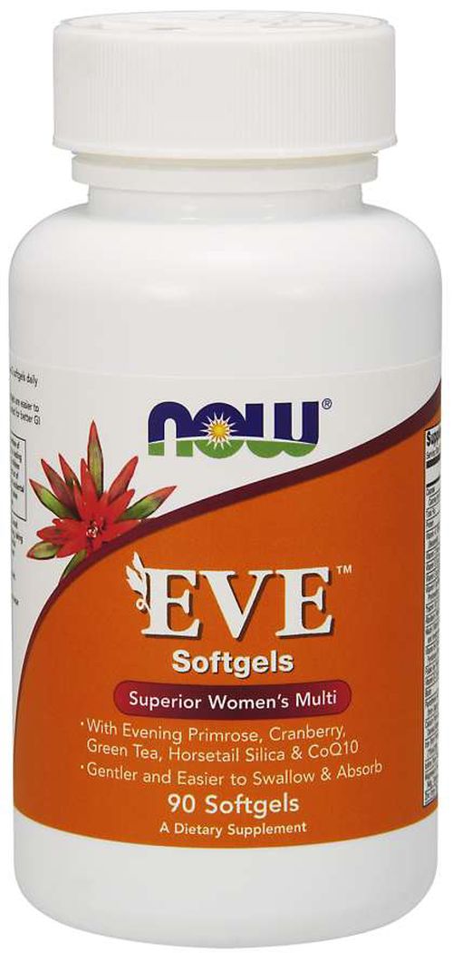 NOW® Foods NOW Multi Vitamins Eve, Women’s Superior, 90 softgelových kapslí