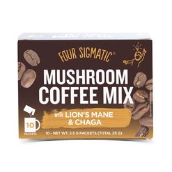 Four Sigmatic Coffee + Lion's Mane &amp; Chaga mushroom mix Množství: 10 sáčků