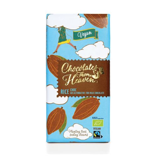 Chocolates from Heaven - BIO mléčná čokoláda s karamel. mandlemi a mořskou solí 37%, 100g