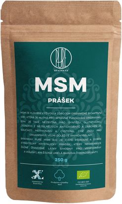 BrainMax Pure MSM BIO prášek, 250 g *CZ-BIO-001 certifikát