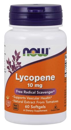 NOW® Foods NOW Lycopen (Lykopen), 10 mg, 60 softgelových kapslí