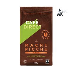 Cafédirect - BIO Machu Picchu SCA 82 zrnková káva, 750g