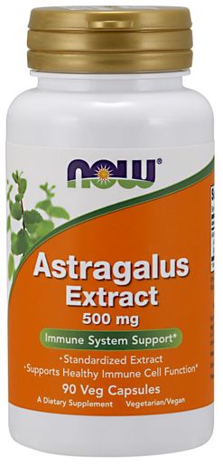 NOW® Foods NOW Astragalus Extrakt, 500 mg, 90 veg. kapslí