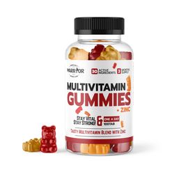 Multivitamin Gummies se zinkem 60 gummies Strawberry/Apple