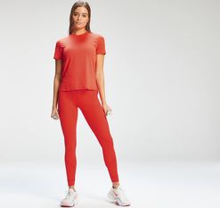 MP  MP Women's Power Ultra Split Back T-Shirt - Fire - XXL